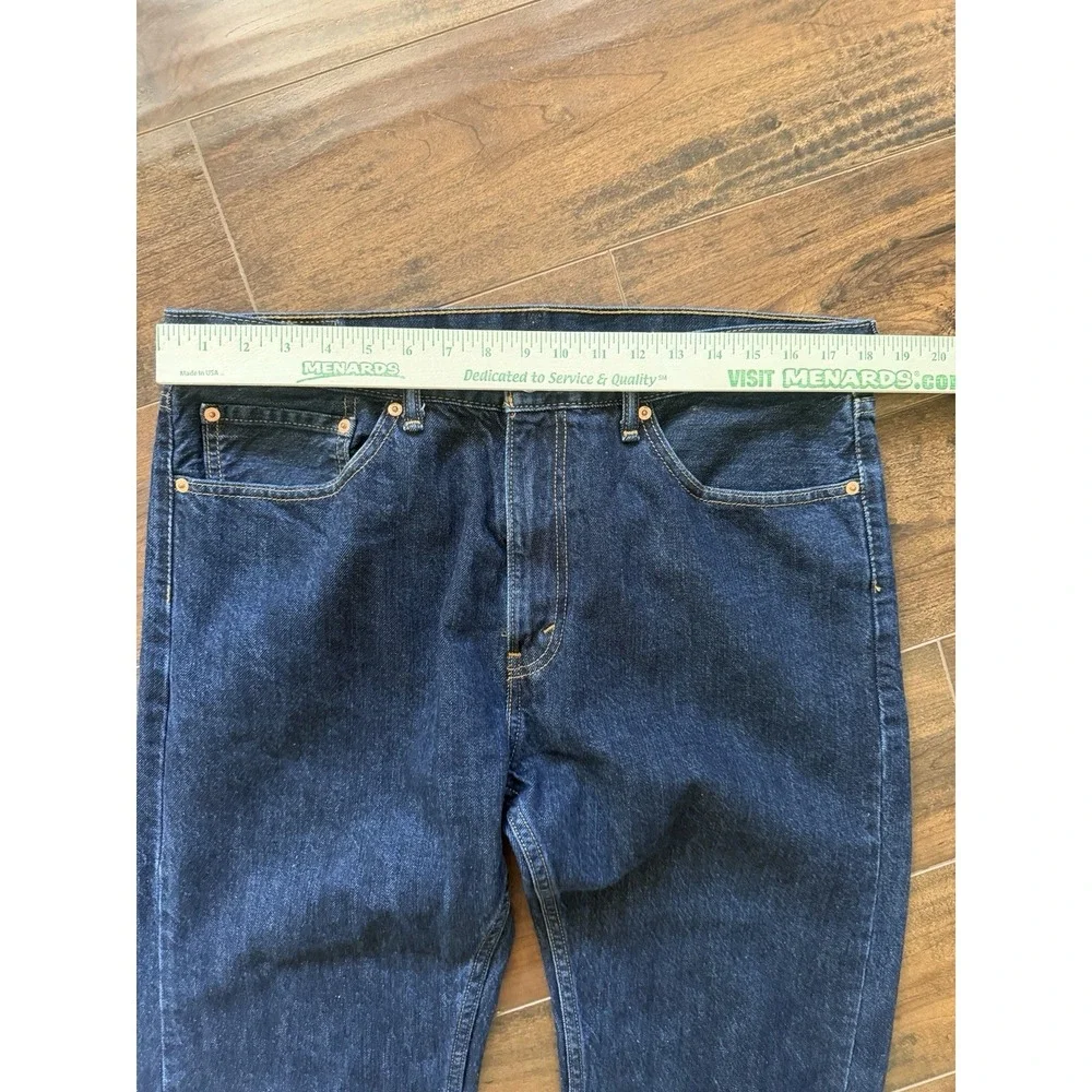 Levi's 505 Jeans Mens 36x30 Dark Wash Regular Fit Straight Leg Denim